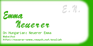 emma neuerer business card